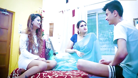 Desi Indian Stepmom Teaches How To Fuck With Stepson And Stepdaughter ( Step Family Threesome )
