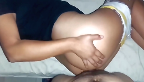 Indian Stepdaughter Pamela Doing Penance For The Ass Stepfather With Of Luck