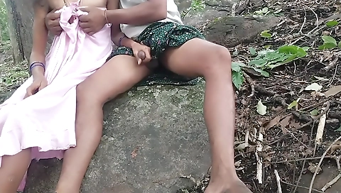 A Girl Was Suddenly Came Here When Im Alone In Forest, Fucking Hard And Blowjob,agirl Was Surprise To Me When I Masturbating