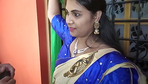Valentine S Day - Kerala Half Saree Bdsm Hand On Window And Hot Romance With Pussy And Ass Lick Romance, Mallu Hot Sex By Vaishnavy And Sharun Raj