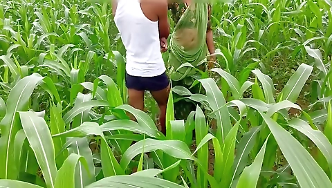 Bhabhi Ko Devar Ka Kala Mota Lund Aaya Lisand, Corn Field Me Bhabhi Ki Chudai Outdoor Hindi Audio