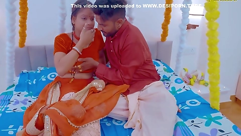 Hindi Sex In Slim Sexy Lady Enjoyed Her First Suhagrat Night And Fucked Hard