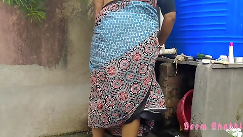 Indian Bhabhi Standing Pee