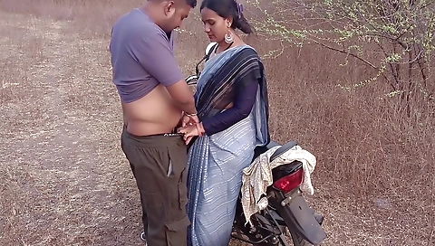 Desi Indian Marathi Kavita Bhabhi Fuck In Doggy Style In Forest