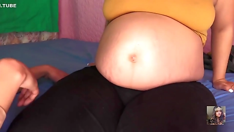Belly Rub The Stretch Marks (pregnant Fetish)