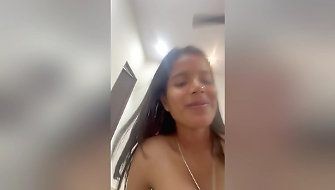 Indian Cute Gf Riding Bfs Dick