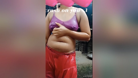Desi Village Girl Shower In Open Bathroom. Bangla Porn Video Of Desi Stunning Girl Akhi