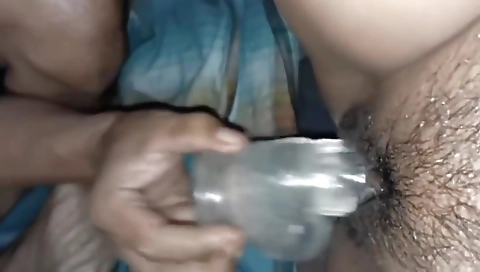 Nepal My Friend Wife Dual Hand Hard Fasting With Dildo Enjoyed