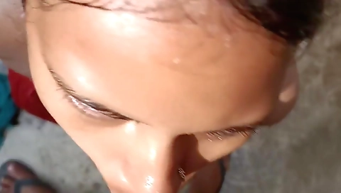 Village Stepsister-in-law Sucked Land While Bathing