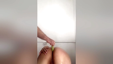 Hot Milf In Tunisian Woman Takes Oil On Her Ass And Fingers Herself