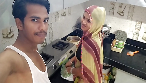Naughty Housewife Indian Desi Bhabhi With Cooking Making By - Vinodshorts