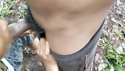 A Girl Was Best Blowjob Fucking In Jungle Her Local Step Boy, A College Teen 18+ Girl 18+ Fuck With Her Classmat After College Outside