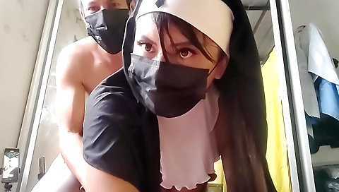 The Religious Woman Asks The Church Sexton For Sexual Experience, And The Sinner Fucks Her Very Slowly