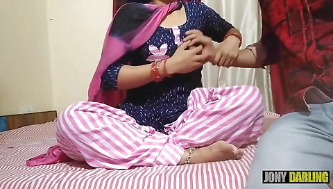 Indian Hot Slut Wife Fucked By Husbands Shop Servant At Her Home, Taboo Affair With Stepaunt With Perv-Step mom