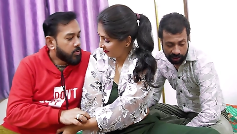 Hardcore Threesome Story Of A Couple & Elder Stepbrother