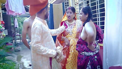 Tharki House Owner And His Servant Share Their Wives For Hardcore Fuck Hindi Audio ( Full Movie )