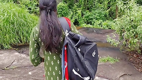 Village Outdoor And Village Bhabhi In College Girl Came To Roam With Your Boyfriend - Told The Family To Go To College - Outdoor Forest Sex Full Night