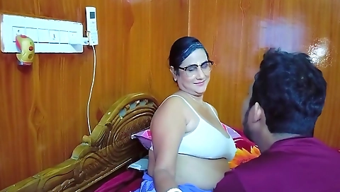 Horny Fucking Grand With Grand Desi Chodachudi When Grany Alone At Home