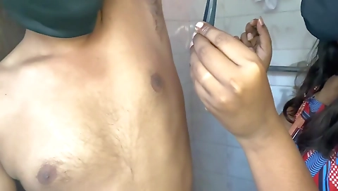 Stepmom Bathed Me With Cold Water And Made Me Have Sex With Her After Making My Cock Erect