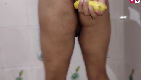 Desi Angel Solo Fingering And Masturbating With Banana In Romantically And Horny Mood