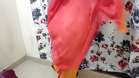 Desi Village Bhabhi Changing Her Clothes In Bedroom With Camera On