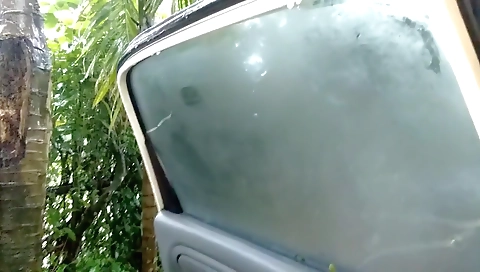 Risky Public Sex In Car Outdoor Forest Fuck Step Sister