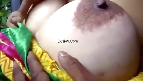 Exclusive- Sexy Look Tamil Wife Blowjob And Hubby Pressing Her Big Boobs