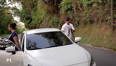 Danner Mendez And Iris Rodriguez In Strange Girl Asks Me To Fuck Her Without A Condom Outdoors