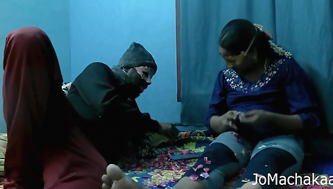 Tamil Couples Playing With Milk And Enjoying Fuck