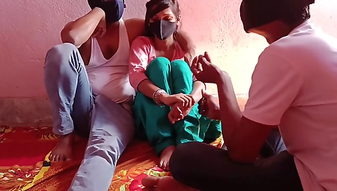 Peso Ke Liye Wife Fucked By Another Man And Also Fucked Himself, First Threesome With Nepali Porn Star