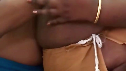 Tamil Akka Thambi Bathing At Alone House