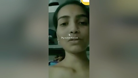 Today Exclusive-desi Chick Shows Her Boobs O Lover On Vc