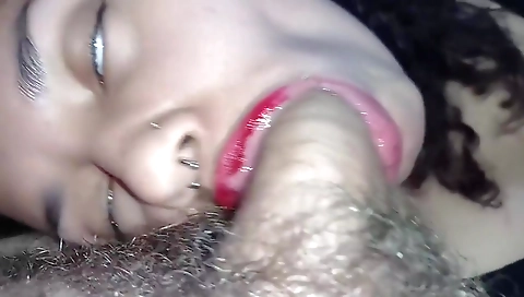 Creampie Face, Creampie In The Mouth Of The Naughty, Who Sucked Hard Until Her Lipstick Came Out