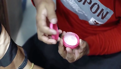 Boy Put Nail Polish On Girl Feet