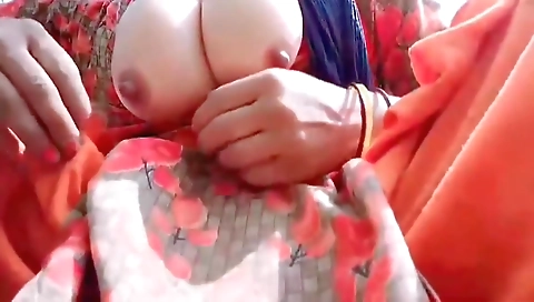 Hot Boobs Are Coming Out From Inside My Clothes, Boobs Are Very Hot, Sexy, Very Tight, Trying To Calm It Down