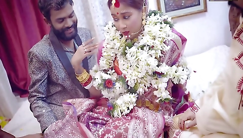 Gangbang Suhagarat 2 - Desi Indian Teen 18+ Wife Very 1st Suhagarat ( Full Movie )