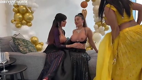 Marina Maya, Aaliyah Yasin And Yasmina Khan - Gatecrashes The Eid Party