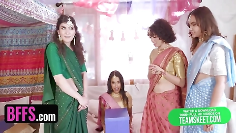 Nikki Slick, Naudi Nala And Nina White - Feature Movie - Indian Bachelorette Party Turns Into Stripper Fuck-fest! 17 Min