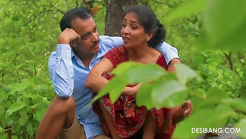 Desi Bang - Horny Desi Wife Does 69 After Long Time In The Jungle On A Rainy Day By