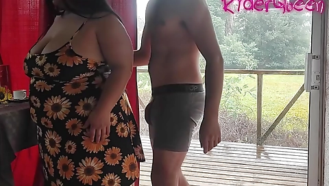 Stepmother Is Invited To Rest At A Cabin And Gets Fucked