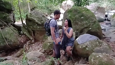 First Fucking With My Partner In The Forest.. They Fuck Me, Suck Me And Cum On Top Of Me.. In The Forest