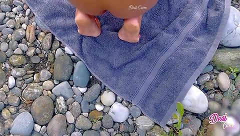 M A In Desi Hot And Beautiful Stepmom Fucking And Naked Fun With A Stepson In The River After Pissing Outdoor Forest