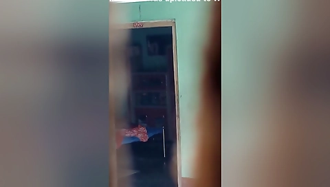 Today Exclusive- Desi Wife Wearing Cloths Record In 1