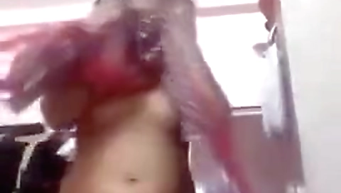 Chubby Indian Stripping Desi Selfie