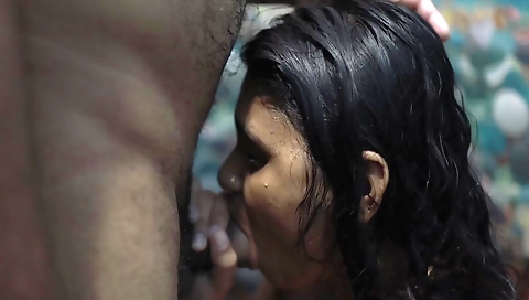 Stepsister Bath And With Stepbrother , Vaishnavy And Sharun Raj Hot Bath Romance, Mallu Couple Hot Bath Sex