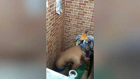 Today Exclusive- Cute Desi Girl Bathing Capture By 2