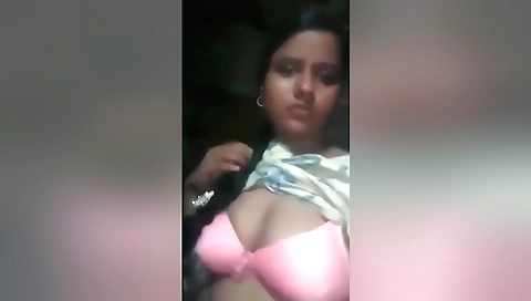 Today Exclusive-cute Bangla Girl Shows Her Boob And Fingering
