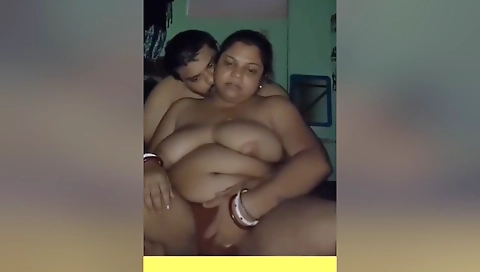 Today Exclusive-desi Boudi Boobs Pressing By Hubby