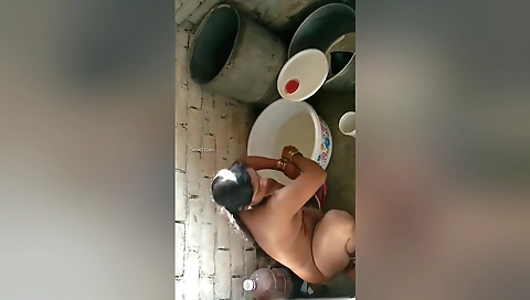 Today Exclusive-desi Bhabhi Bathing Record In